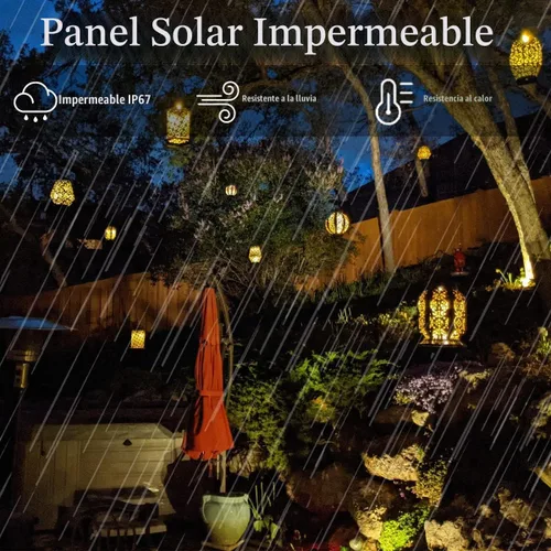 Vista 4 de Piezas de repuesto de luz solar, paquete de 2 luces solares de repuesto, insertos de luz solar de 8 lúmenes para linternas, caja de batería