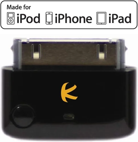 Vista 2 de i10 (Negro): divisor de transmisor estéreo Bluetooth, compatible con Apple iPod/iPhone/iPad. Funciona bien con 2 juegos de AirPods de Apple.