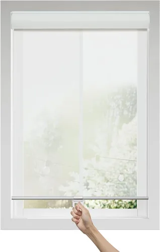 Vista 7 de Persilux Persianas solares inalámbricas de tamaño personalizado para ventanas, persianas enrollables con 5 % de apertura, ventanas enrollables