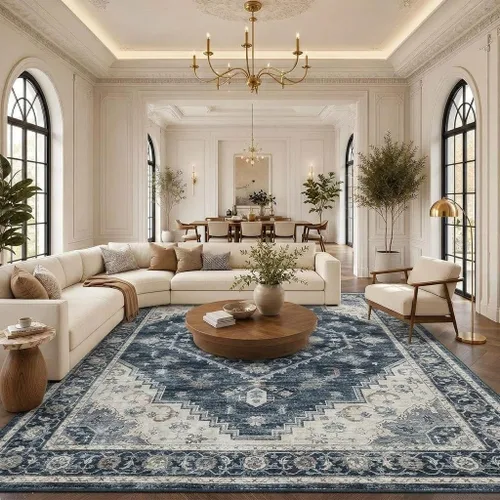Vista 16 de Garvee Alfombra vintage Beige