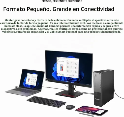 Vista 6 de Lenovo ThinkCentre - Escritorio empresarial de factor de forma pequeño, Intel Core i7-13620H de 13ª generación, DDR5 de 16 GB, SSD de 512 GB, HDMI