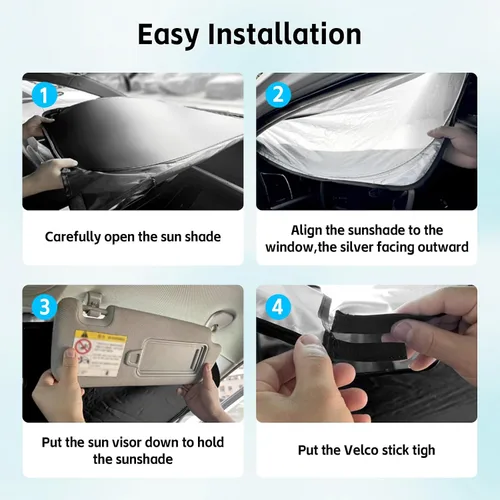 Vista 5 de Parasol para parabrisas Acura MDX 2001-2013, protector de parabrisas 300T, bloquea los rayos UV, ajuste personalizado, MDX para parabrisas