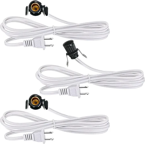 Vista 10 de Macarrie 2 Piezas Cables de Lámpara con Clip con Portalámparas E12 Cable de Repuesto de Lámpara Individual para Accesorios de Decoraciones de Pueblo