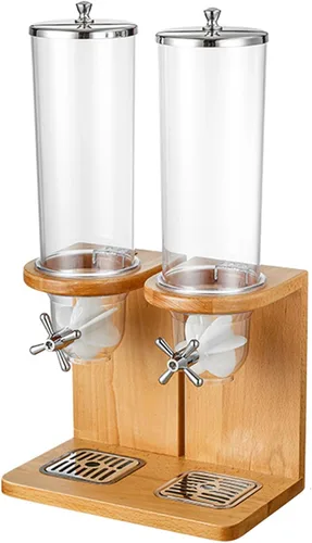 Vista 9 de Dispensador de alimentos secos 3.5L/7L/10.5L, dispensador de cereales para encimera, dispensador de almacenamiento de cereales con barril de PC