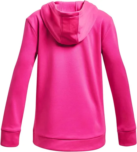 Vista 2 de Under Armour Armourfleece - Sudadera con capucha y logo grande iridiscente para niña