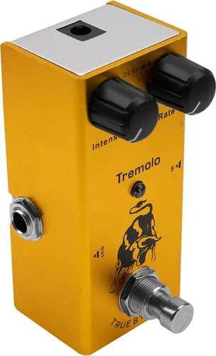 Vista 13 de Mini pedal de efectos de guitarra eléctrica, carcasa de metal, adaptador de CC de 9 V, True Bypass para kit de guitarra eléctrica múltiple