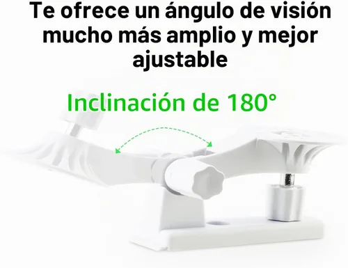 Vista 3 de LEFXMOPHY Soporte de pared compatible con Blink Mini Pan-Tilt Mount para kit de montaje de techo ajustable de 180 grados (1 unidad, blanco)