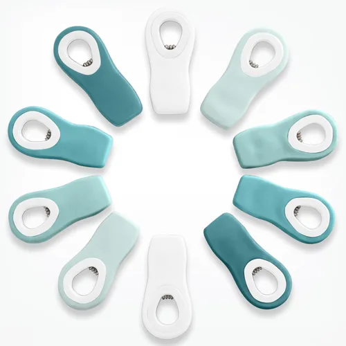 Vista 17 de COOK WITH COLOR Clips para bolsas de chips con imán para almacenamiento de alimentos con agarre hermético para bolsas de pan, bolsas de aperitivos