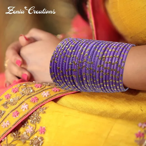 Vista 7 de Zenia Creations - Juego de pulseras de metal de 24 piezas, joyería étnica india para bodas, fiestas y uso diario de moda, pulseras coloridas