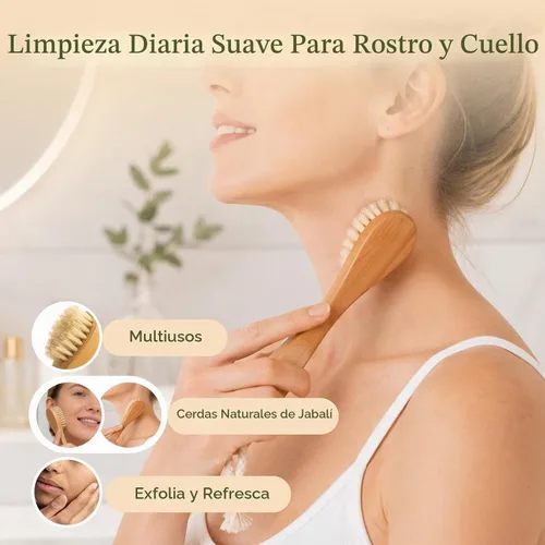 Vista 3 de Cepillo seco facial y corporal, herramienta para el cuidado