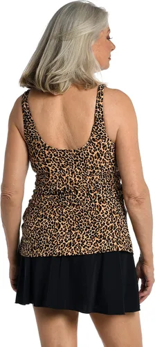 Vista 2 de Traje de baño de una pieza con falda fruncida