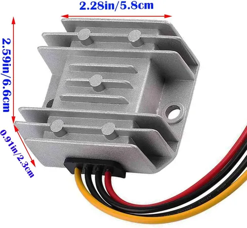 Vista 5 de Convertidor de aumento de voltaje CC, 12 V escalón hasta 24 V 3 A 72 W, convertidor de módulo de fuente de alimentación transformador de impulso