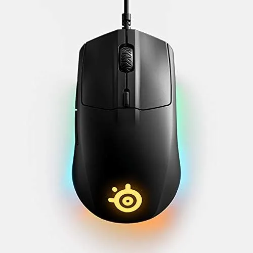 Vista 7 de SteelSeries Rival 3 - Mouse para juegos - Sensor óptico TrueMove Core de 8,500 CPI - 6 botones programables - Botones de gatillo divididos (renovado)