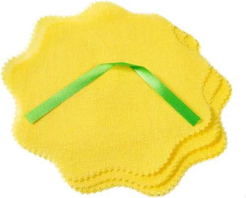 Vista 5 de Royal Envolturas planas de limón amarillo con cintas verdes, paquete de 1000