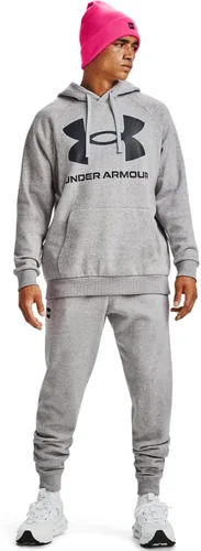 Vista 3 de Under Armour Rival Sudadera con capucha, para hombre, de vellón, con logotipo grande