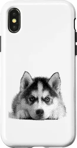 Vista 5 de Cute Siberian Husky for Dog Mom and Paw Parents Case for iPhone XR