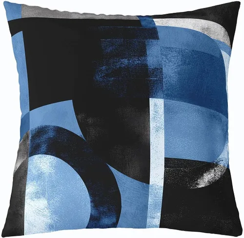 Vista 8 de Funda de almohada de 16 x 16 pulgadas, 1 funda de almohada decorativa geométrica abstracta para sofá y habitación, funda de cojín decorativa