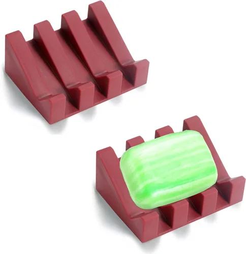 Vista 27 de Jabonera, Soporte para Pastilla de Jabón para Ducha para Baño, Cocina, Bañera, Fácil de Limpiar, Mantiene el Jabón Seco, Prolonga la Vida del Jabón