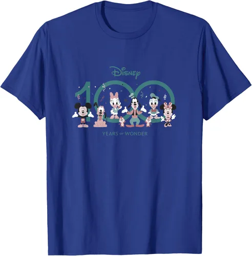 Vista 19 de Disney 100 Years of Wonder Mickey & Pals Muted Cute D100 Camiseta, Negro