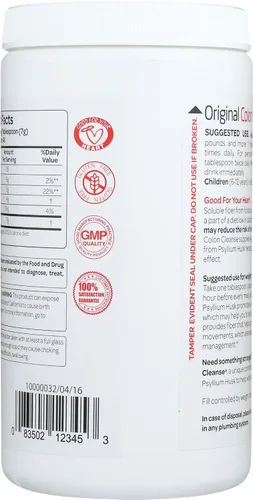 Vista 2 de Colon Cleanse Psyllium 12 OZ