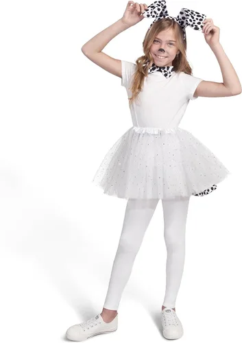 Vista 5 de Spooktacular Creations Child Animals Costume Set with Tutu, Headband Collar and Tail, Cosplay Accessory Kit for Girls
