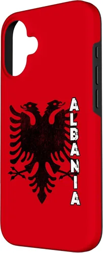 Vista 2 de iPhone 16 Albanian Flag Of Albania Double Eagle Flamuri Shqiperia Case