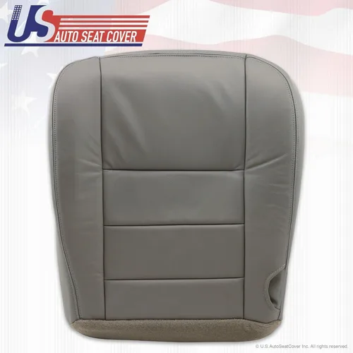Vista 2 de 2003-2007 para Ford F250 F350 Lariat Crew Driver Side Bottom Funda de asiento de cuero gris