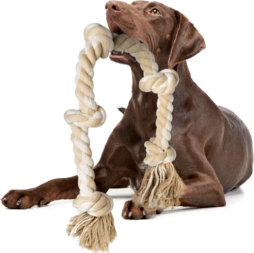 Vista 10 de Fida Juguetes de cuerda para perros para masticadores agresivos, juguetes de remolcador para perros grandes y medianos