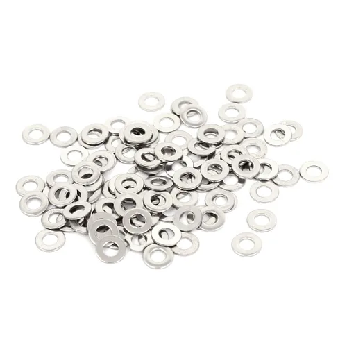 Vista 3 de uxcell Arandela plana sellada de acero inoxidable M1.0.236 x 0.012 in para tornillo de perno 100Pcs