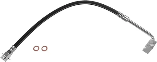 Vista 2 de 2 piezas de manguera hidráulica de freno delantero para Ford F-250 1990 1991 1992 1993 1994 compatible con Ford F-350 1990 1991 1992 1993 1994