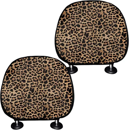 Vista 7 de Funda universal para reposacabezas de auto con estampado de vaca azteca, girasol, 2 piezas, funda universal para reposacabezas de asiento