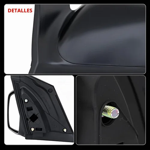 Vista 7 de Para Honda Civic Coupe 2006 2007 2008 2009 2010 2011 Espejo Retrovisor Lateral Izquierdo Manual Texturizado Negro para Conductor