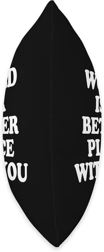 Vista 2 de The World Is A Better Place With You In It - Mental Health Throw Pillow