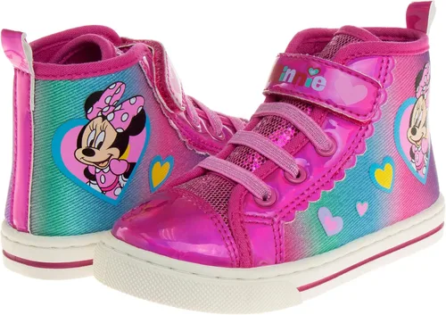 Vista 4 de Tenis de Minnie Mouse para niñas zapatos deportivos de lona casuales de alta calidad para niños bebéniño pequeño talla 6 12