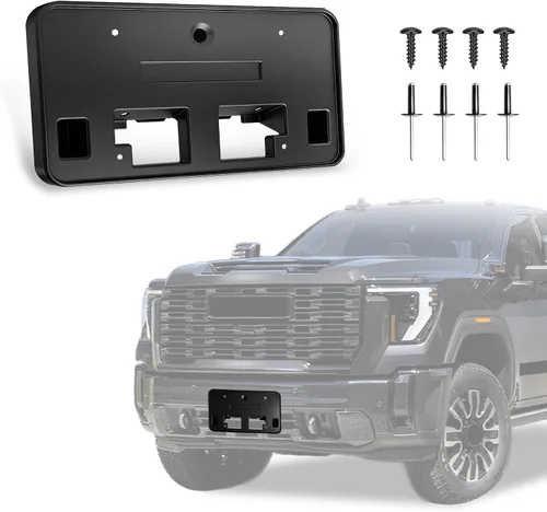 Vista 22 de Marco de matrícula frontal compatible con Chevy Colorado ZR2 2023 2024 2025, soporte de montaje para marco de matrícula, repuesto # 85553155