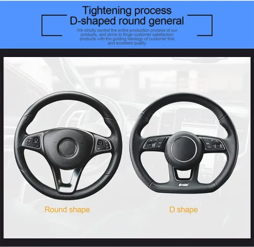 Vista 7 de LoyaForba Funda para volante de automóvil, funda de cuero de microfibra antideslizante para volante, protector de mango suave para vehículos, Azul