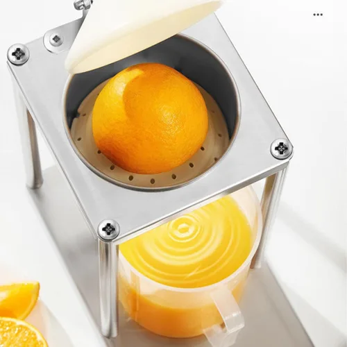Vista 9 de Exprimidor manual de cítricos - Exprimidor manual de naranja y exprimidor de mano, exprimidor de frutas cítricas Prensa comercial de cítricos
