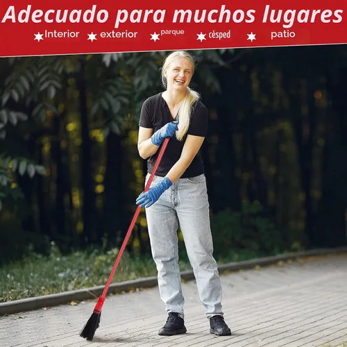 Vista 7 de Nuogo 8 escobas angulares comerciales con mango de metal recubierto