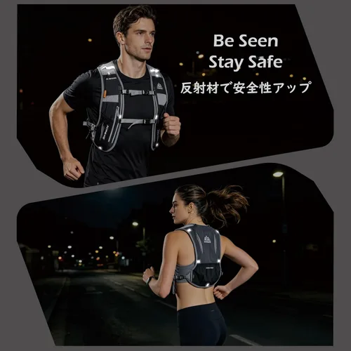 Vista 6 de TRIWONDER Running Vest Hydration Pack Backpack for Men & Women, Lightweight Trail Marathon Run Race Vest for Cycling Jogging