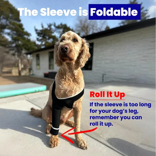 Vista 4 de Funda para patas delanteras de perro Prevent Licking Ensure Faster Recovery, Cone Alternative, Breathable Material, Stretchy Elastic Band, For Hot