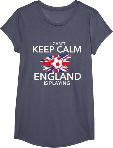 Vista 18 de I Can't Keep Calm England Is Playing - Camiseta para amantes del fútbol, Negro