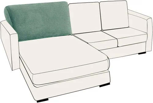 Vista 144 de UNBBRRL Fundas de cojín de asiento para sofá, elásticas, funda de cojín individual para sofá, fundas de cojín para sofá, fundas de héroe protegen