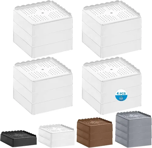 Vista 38 de Elevador de cama de 1 pulgada, 2 pulgadas, 3 pulgadas, 4 pulgadas de alta resistencia, elevador de muebles ajustable para mesa, escritorio, sofá