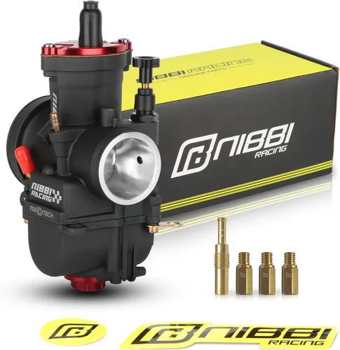 Vista 13 de Carburador NIBBI PWK de 24 mm para motocicleta, carburador de potencia de 125 cc-150 cc con chorros de carburador, compatible con motor GY6 Dirt