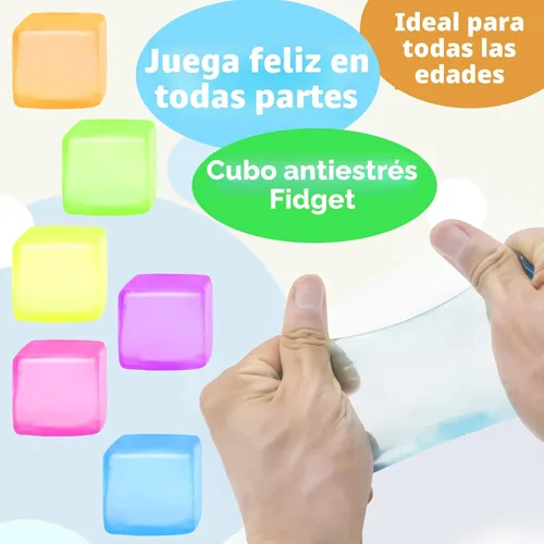 Vista 3 de Paquete de 6 bolas de estrés para adultos y niños, juguetes sensoriales para aliviar la ansiedad y el estrés, juguetes relajantes, bolas de estrés