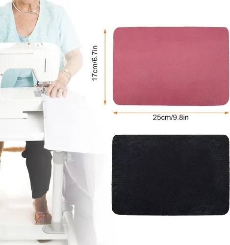 Vista 2 de Almohadilla antideslizante para pedal de máquina de coser, alfombrilla de pedal de máquina de coser, alfombrilla de goma antideslizante que mantiene
