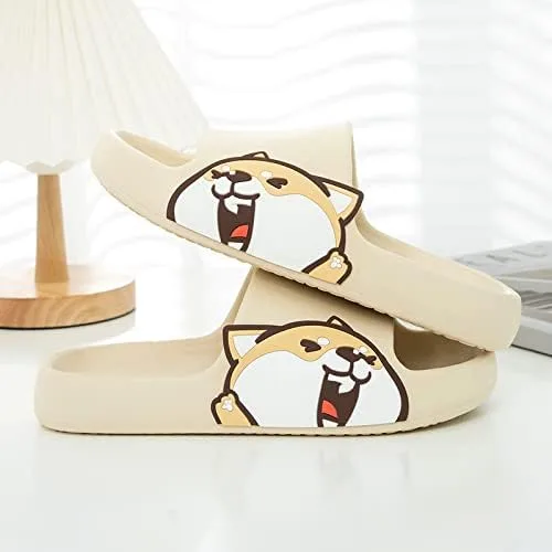 Vista 2 de ASONGMAKE Pantuflas acolchadas para mujeres y hombres, antideslizantes, suela gruesa y suave, zapatos de ducha, para interiores y exteriores