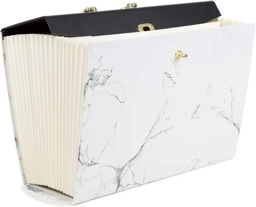 Vista 2 de U Brands Carpeta de archivos expandible de moda, tamaño legal, 19 bolsillos