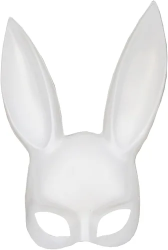Vista 6 de NOVELTY GIANT WWW.NOVELTYGIANT.COM Media máscara de conejo sexy de lujo para adultos