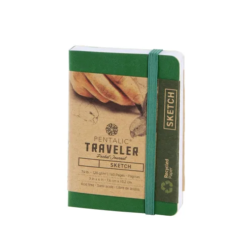 Vista 40 de Cuaderno de bocetos Travelers Dot Grid Pentalic Art, libre de ácidos